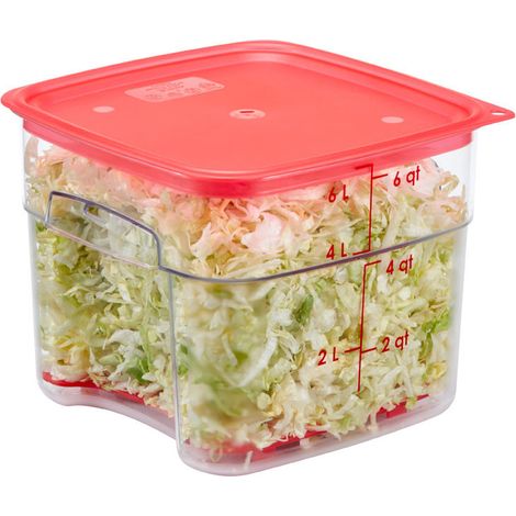 Boite carrée FP Polycarb 5.7 litres - Lot de 6 - Cambro