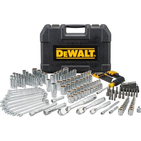 Dewalt – Set d’outils 205 pièces – Douilles 1/4, 3/8, 1/2 – Clé à cliquet – Mallette de transport – DWMT815341