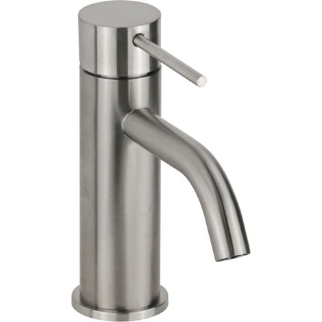 Miscelatore monocomando lavabo tondo in acciaio inox AISI 304 con cartuccia ceramica Ø35 mm Arqea Tuttotondo RE1101 Acciaio Inox (1/3)