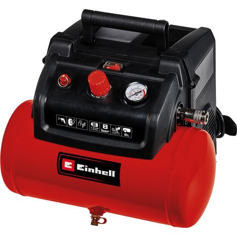 Compresor Einhell TC AC 190 6L 8 bar con accesorios (1/5)