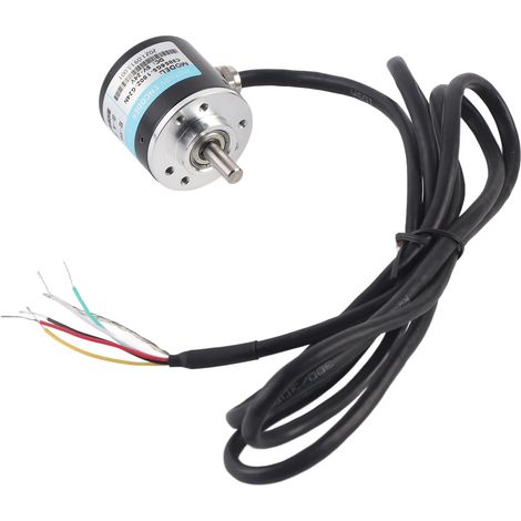 Encodeur photoélectrique ABZ, triphasé DC5-24V à arbre massif, adapté aux applications d'ingénierie d'automatisation de bureau.