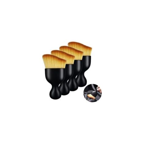 4 Pièces Brosse Nettoyage Voiture Interieur, Pinceau Nettoyage Voiture Souple Detailing, Nettoyage Voiture Interieur Pro pour Moteur/Tableau de Bord/Bouches Daération/Intérieur (1/5)