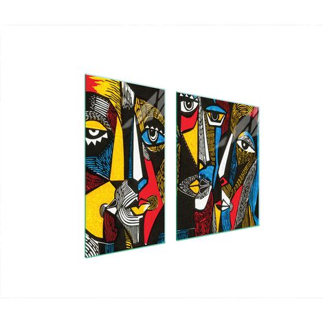 GLAS-SCHUTZPLATTE FÜR HERD 90x52 POP ART. (1/5)