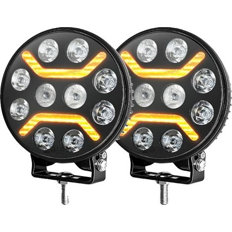 Luz de trabajo, haz combinado, función estroboscópica, 2 unidades de 9 pulgadas. Bienvenido. (1/2)