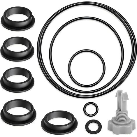 12 PièCes Joints De Pompe Filtre Piscine,Accessoires  De Piscine Pour Pompe,Geeignet FüR Sandfilterpumpensystem, Schwimmbadfilter ReparaturzubehöR (1/5)