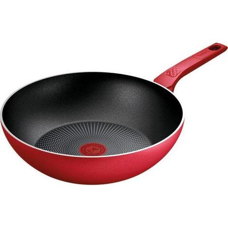 Tefal Daily Expert Sartén Wok Roja 28 cm Antiaderente