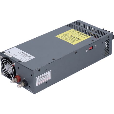 Alimentation à découpage transformateur 24V 1000W régulée, adaptateur secteur 110V/220V réglable pour équipements S-1000-24 (1/5)