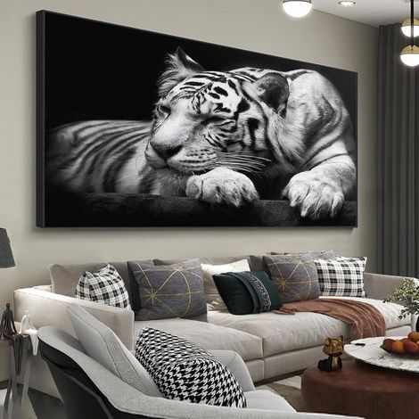 Diamant Painting 5D Kit Tiger XXL Bilder Wanddekoration 160x80cm (1/5)
