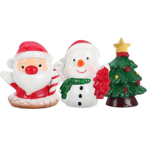 Miniature de Noël Figurine en résine pour décoration Ensemble de 6 pièces (1/5)