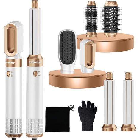 Airbrush Hair Styler 6 in 1 Air Styler with Blow Dryer Brush, Blow Blow Brush, Air Curler, Magic Styler for Volume, Curl (1/5)