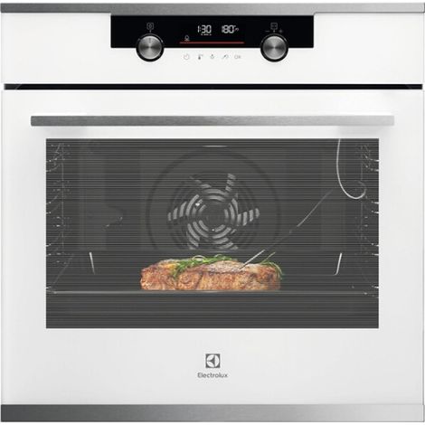 Electrolux – Four encastrable chaleur tournante 72L – Nettoyage pyrolyse – Classe A+ – Puissance 3490W – 9 programmes – Porte froide 3 verres (1/5)