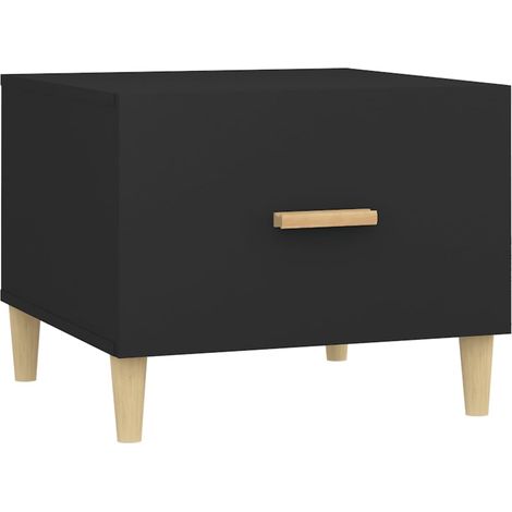 vidaXL Couchtisch Schwarz 50x50x40 cm Ingenieurholz (1/3)