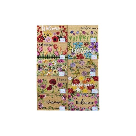 ZERBINO ELEGANT COCCO RETTANG. 40X70CM ASSORTITO 10 PZ