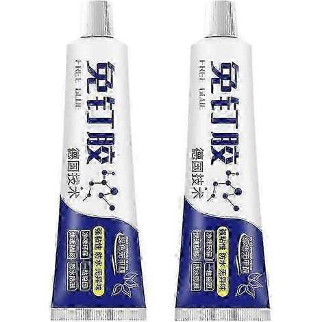 Lot de 2 adhésifs résistants sans clous, colle forte sans clous 60 ml, imperméable (1/5)