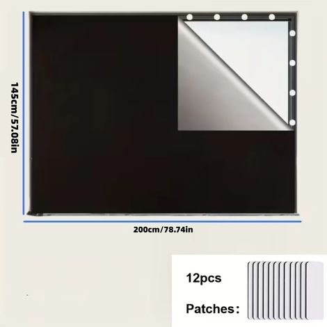 (145x200cm) Rideau pare-soleil sans perçage, protection solaire et isolation thermique, convient aux balcons, chambres, etc. (1/5)