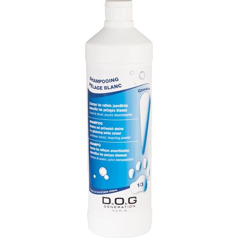 Shampooing Pelages Blancs Dog Generation : 1 litre (1/3)