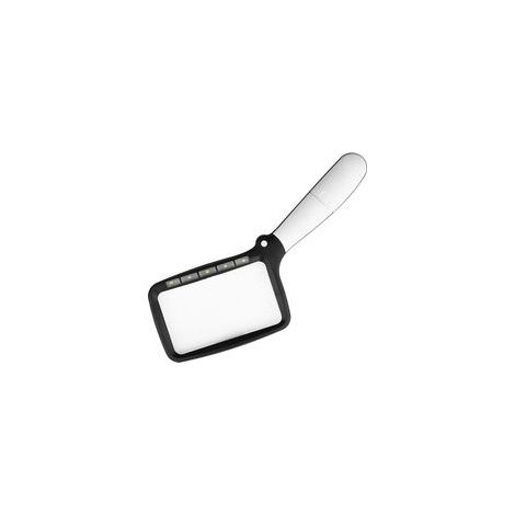 Loupe de Lecture Rectangulaire avec Éclairage LED Intégré, 3x Grossissement, 5 LEDs, 2 Niveaux de Luminosité – Idéale pour Seniors, Enfants, Artisans et Horlogers (1/5)