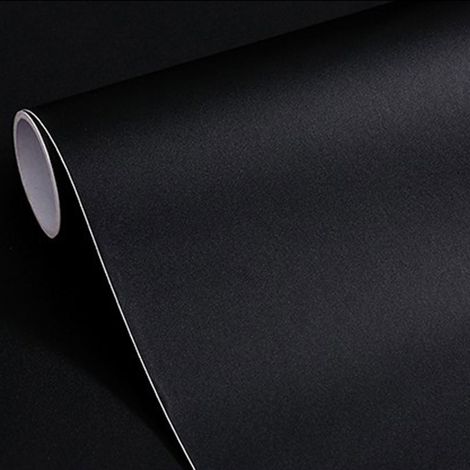 Rouleau adhésif vinyle granit noir 60cm x 1m – Résistant à l'eau et aux UV – Pour surfaces lisses en cuisine et salle de bain - 60cmx1m (1/5)