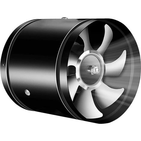Ventilatore di scarico unidirezionale, mini ventilatore di scarico, diametro 95 mm, lunghezza 73 mm, nero (1/4)