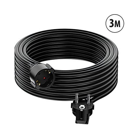 CABLE DE EXTENSIÓN NEGRO 3M SCHUKO TME