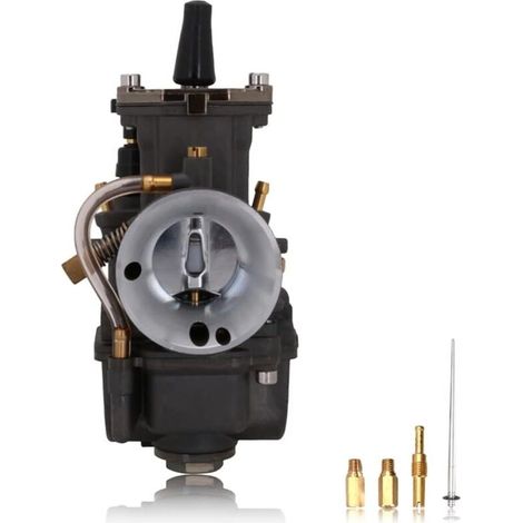 RACING PWK 28-mm-Vergaser für GY6 75 cm³, 80 cm³, 100 cm³, 125 cm³, 2-Takt und 4-Takt – Dunkelgrau (1/5)