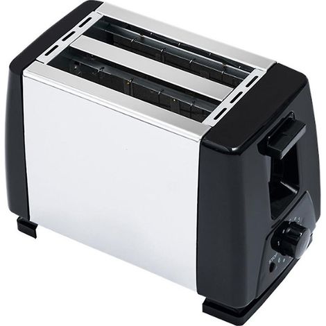 Toaster für Zuhause, Edelstahl, toastet zwei Scheiben Frühstücksbrot, Sandwiches, leichte Speisenzubereitung