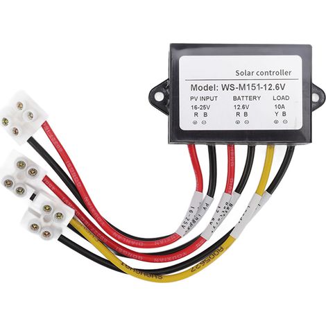 Contrôleur Solaire MPPT 150W 10A avec Sortie Charge Nocturne Photosensible pour Lampadaire 12.6V (1/5)