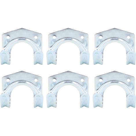 Lot de 25 crochets de rangement en acier galvanisé, set d'accrochage pour outils, garage et jardin, robuste et polyvalent. (1/5)