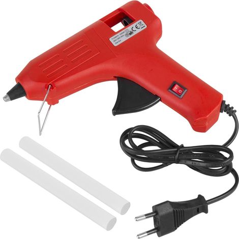 MCE432 Pistolet à colle thermofusible 40W 2x colle incluse, (1/3)