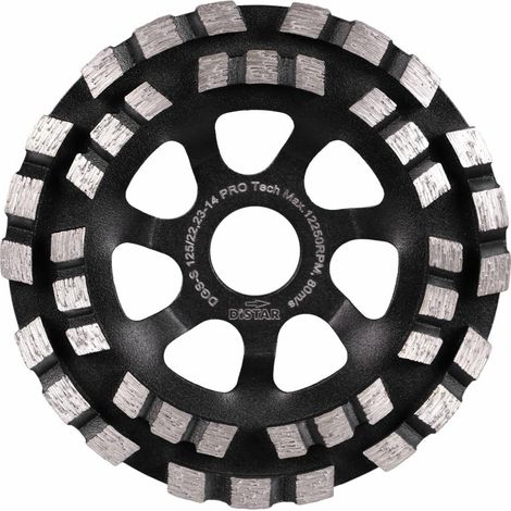 Disco de copa Distar PRO tech 125 x 22,23 mm (1/4)