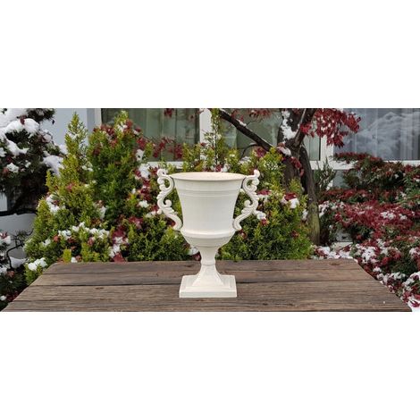 BONTURI CASA HOME DECORATION Coppa Metallo 15,5 x 24,5 Cm Cream