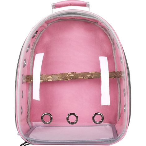 Sac à Dos Pour Oiseaux - Capsule Transparente En PC - Ventilation Optimisée - Accroche Anti-Perte - Fond Antidérapant - 1 Unité (1/3)