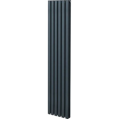Oval Column Radiator – 1800mm x 360mm – Anthracite Grey