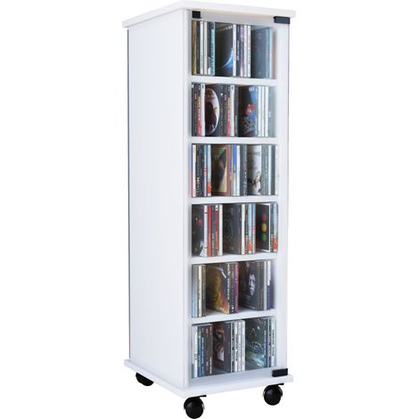 Legno CD DVD Stand Scaffale Valenza Porta Vetro 98x31x35 - VCM