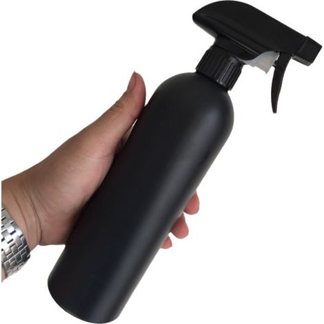 Lntyq 2 Pcs Vaporisateur Vide, Spray Pulvérisateur de Brume, Bouteille de Pulvérisation d'eau Remplissable, 500ml Flacon Brumisateur Cheveux pour la Maison et Le Jardin - (Noir) (1/5)