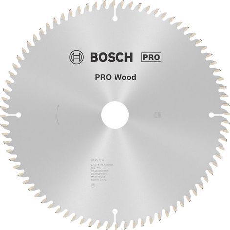 Bosch PRO Wood Circular Saw Blade 250 x 3.2 x 30 mm T80 2608640645