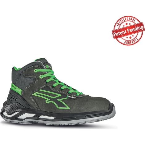 Hochsichere Sicherheitsschuhe DARYL ESD S3 CI SRC - Grau/Grün 39 (1/2)