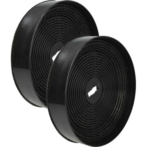 vhbw 2x Filtres à charbon actif compatible avec Oranier 4 GL 90, 920895, 4 GL 60, 863160, 5EL-60, Alea 60 S, 5EL-90 hotte aspirante - 17,05 cm