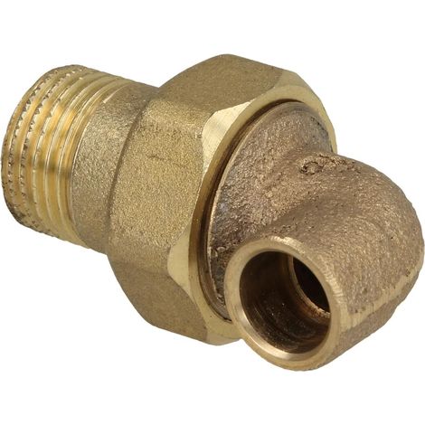 Raccord à braser laiton rouge coude 90° 28 mm x 1'' F/FM - joint conique