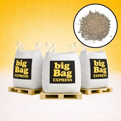 PACK 3 X BIG BAG de +/- 1,5T Sable à Tranchée Gris Ø 0/6 mm - Livraison PREMIUM (1/5)