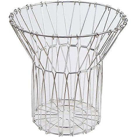 Panier à fruits pliable en acier inoxydable, petit outil, panier à fruits creux, panier de rangement (1/5)