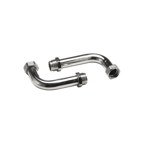 John Guest Underfloor Manifold Elbow Connector (Nickel Plated) (1/4)