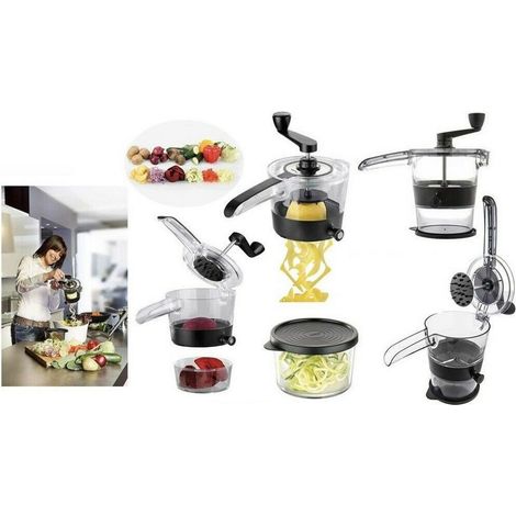 TrAdE Shop Traesio - Affettatrice Spiralfix Taglia Verdure Spirale Affetta Julienne Cucina -