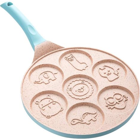 Poêles à crêpes pour animaux 7 moules antiadhésifs uniques pour animaux mignons (bleu) (1/5)
