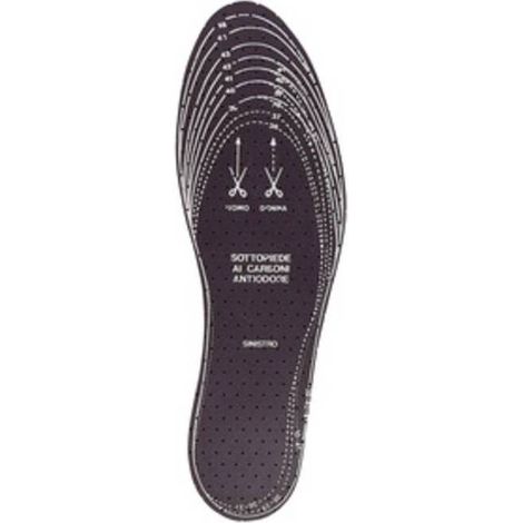 24 x SOLETTE DX-SX CARBONE MISURA DA 36 A 46
