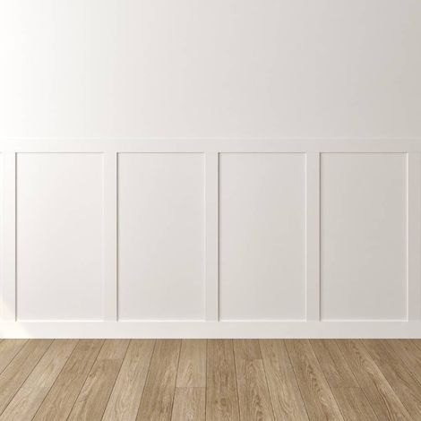 Kit soubassement oslo 2x4 moulures plates mdf 100x8 cm decoration interieure 222094171 222094171