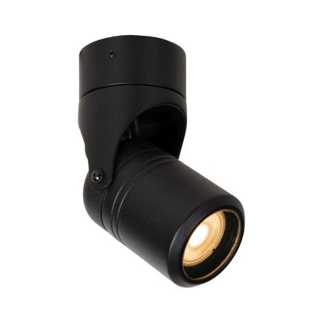 Plafoniera esterna Niort Lucide GU10 max 6W nera IP44