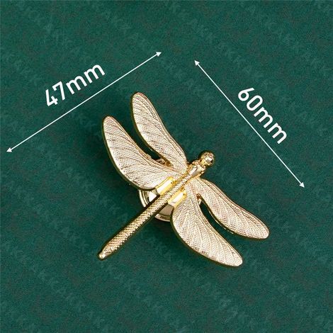 (Ensemble de 4 pièces) Poignées de meubles en forme de plantes et d'animaux, boutons de tiroir en laiton et accessoires de quincaillerie.