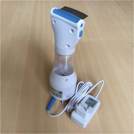 Peigne électrique contre les puces pour animaux de compagnie, dissolvant de puces électrique, brosse de nettoyage contre les puces, Prise de Charge Murale,366cm (1/3)