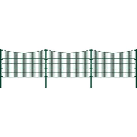 Recinzione a doppia rete metallica MORATA Tal , recinzione da giardino, recinzione a rete  altezza: 80 cm / lunghezza: 10 m senza paletti angolari